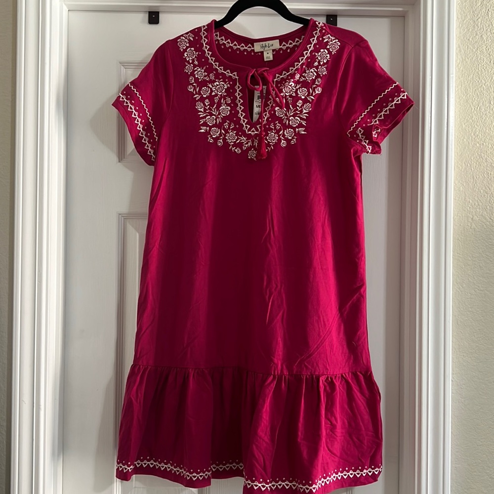 Summer Dress - Sangria Wine - Style & Co